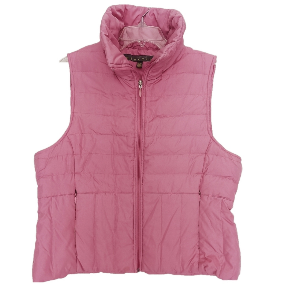 Kenneth Cole Puffer Vest Women's Size XL Pink Down &‎ Feathers Sleeveless